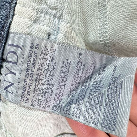 NYDJ Jeans Womens 22WBlue Stretch Zippered Pocketed Boot Cut Plus New - Picture 7 of 12